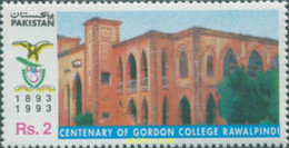 306035 MNH PAKISTAN 1993 CENTENARIO DEL COLEGIO GORDON DE RAWALPINDI - Pakistan