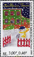 67712 MNH SAN PEDRO Y MIQUELON 1999 MEJORES DESEOS - Gebruikt