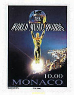 76923 MNH MONACO 1998 10 "WORLD MUSIC AWARDS" - Otros & Sin Clasificación