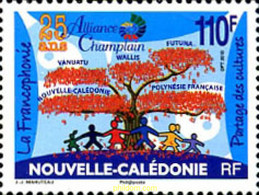 248290 MNH NUEVA CALEDONIA 2010 25 ANIVERSARIO DE LA ALIANZA CHAMPLAIN - Usados