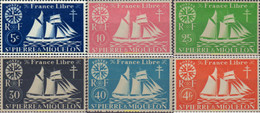 621703 HINGED SAN PEDRO Y MIQUELON 1942 SERIE BASICA - Usati