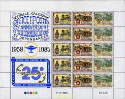 367684 MNH NUEVA CALEDONIA 1983 25 ANIVERSARIO DEL CORREO Y DE LAS TELECOMUNICACIONES - Gebruikt