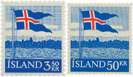 216665 HINGED ISLANDIA 1958 BANDERA - Collections, Lots & Series