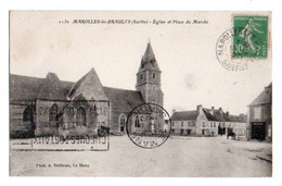 (72) 2285, Marolles Les Braults, Dolbeau 1130, Eglise Et Place Du Marché - Marolles-les-Braults
