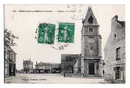 (72) 2287, Marolles Les Braults, Dolbeau 280, L'Eglise Et La Place - Marolles-les-Braults