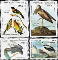 31737 MNH CONGO 1985 BICENTENARIO DEL NACIMIENTO DEL ORNITOLOGO J.J. AUDUBON - FDC