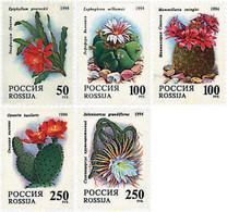 94010 MNH RUSIA 1994 FLORES DE CACTUS - Gebruikt