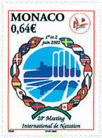99079 MNH MONACO 2002 20 MEETING INTERNACIONAL DE NATACION - Andere & Zonder Classificatie