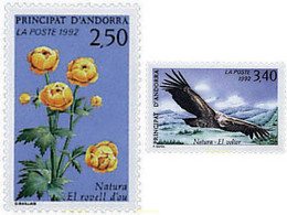 80490 MNH ANDORRA. Admón Francesa 1992 PROTECCION DE LA NATURALEZA - Collezioni