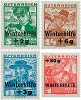 285161 HINGED AUSTRIA 1935 INVIERNO - Neufs