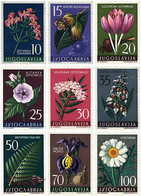 300426 MNH YUGOSLAVIA 1957 FLORES DE YUGOSLAVIA - Verzamelingen & Reeksen