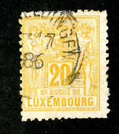 45 Lux 1882 YT 53 O Cat 2.50€ (Offers Welcome!) - 1882 Alegorias