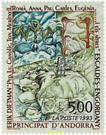 46114 MNH ANDORRA. Admón Francesa 1993 ARTE - Sammlungen