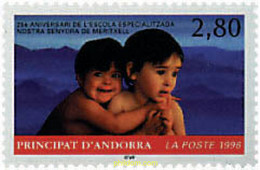 46122 MNH ANDORRA. Admón Francesa 1996 25 ANIVERSARIO DE LA ESCUELA ESPECIALIZADA DE NUESTRA SEÑORA DE MARITXELL - Collections