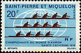 93012 MNH SAN PEDRO Y MIQUELON 1970 CAMPEONATOS DEL MUNDO DE REMO - Usados