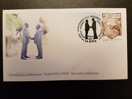 Caledonia 2022 Caledonie Plaza Of Peace Noumea Hands Town Squares Monument 1v FDC PJ - Nuovi