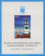 287398 MNH YUGOSLAVIA 1987 EXPOSICION FILATELICA INTERNACIONAL EN NOVI SAD - Horlogerie