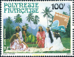 257198 MNH POLINESIA FRANCESA 1983 BRASILIANA 83. EXPOSICION FILATELICA INTERNACIONAL - Oblitérés