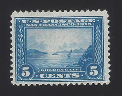 US #399 1913 Blue WMK 190 Perf 12 MNH F-VF SCV $160 - Unused Stamps