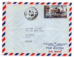 DAHOMEY --1961--lettre PARAKOU  Pour NANTERRE-92 (France)-timbre Seul Sur Lettre...cachet - Benin - Dahomey (1960-...)