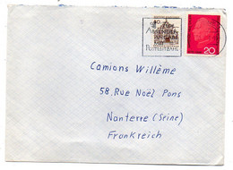 ALLEMAGNE--1966--lettre  RHEINE  Pour NANTERRE-92 (France)- Timbres  Sur Lettre...cachet - Storia Postale