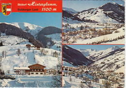 SBG-Saalbach - 3 Bildkarte  Gelaufen 1974 - Saalbach