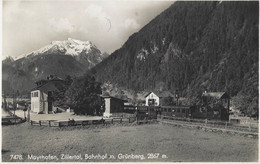 Mayrhofen Zillertal Bahnhof Zug Dampflokomotive Belebt - Schwaz