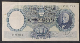 Argentina – Billete Banknote De 500 Pesos Moneda Nacional – Serie A – Año 1968 - Argentina