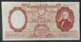 Argentina – Billete Banknote De 10.000 Pesos Moneda Nacional – Serie B – Año 1969 - ENVÍO GRATIS - Argentina