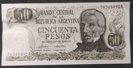 Argentina – Billete Banknote De $50 Ley 18.188 – Serie A – Año 1975 - Argentine