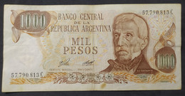 Argentina – Billete Banknote De $1.000 Ley 18.188 – Serie C – Año 1976 - Argentine