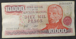 Argentina – Billete Banknote De $10.000 Ley 18.188 – Serie A – Año 1976 - Argentine