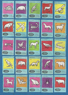 28 étiquettes De Boites D'allumettes Enkabé (matches, Matchbox Labels) Thème Animaux Faune Symboles Pays-Bas - Zündholzschachteletiketten