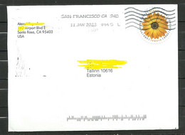 USA 2022 Cover To ESTONIA O San Fransisco - Lettres & Documents