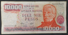 Argentina – Billete Banknote De $10.000 Ley 18.188 – Serie B – Año 1977 - Argentine