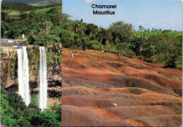 (1 Oø 20) Mauritius / Ile Maurice (posted To France Butterfly Stamp)  CHAMAREL Colored Sands - Maurice