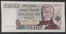 Argentina – Billete Banknote De $50.000 Ley 18.188 – Serie A – Año 1980 - Argentine