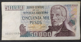 Argentina – Billete Banknote De $50.000 Ley 18.188 – Serie A – Año 1979 - Argentine