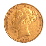 Royaume-Uni-Souverain Victoria 1860 Londres - 1 Sovereign