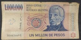 Argentina – Billete Banknote De $1.000.000 Ley 18.188 – Serie A – Año 1981 - Argentine