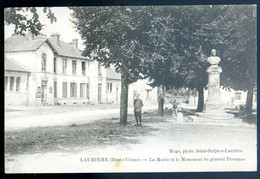 Cpa Du 87 Laurière -- La Mairie Et Le Monument Du Général Thomas   LANR24 - Lauriere