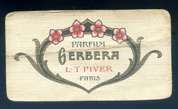 Carte Parfumée Gerbera Parfum L.T. Piver Paris Calendrier 1921/1922   LANR24 - Anciennes (jusque 1960)