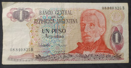 Argentina – Billete Banknote De 1 Peso Argentino – Serie B – Año 1984 - Argentine