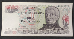 Argentina – Billete Banknote De 10 Pesos Argentinos – Serie B – Año 1984 - Argentine