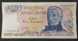 Argentina - Billete Banknote De 100 Pesos Argentinos – Serie A – Año 1983 - Argentine