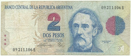 Argentina - 2 Pesos Convertibles - ( 1992 - 1997 ) - Pick 340.b - Sign. Titles H ( 1993 ) - Serie B - Argentine