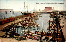 Texas Galveston Docks And Mosquito Fleet - Galveston