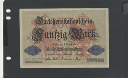 ALLEMAGNE - Billet 50 Mark 1914 SUP/XF Pick-049b § C.4296548 - 50 Mark