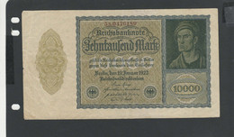 ALLEMAGNE - Billet 10000 Mark 1922 SUP/XF Pick-072 - 10000 Mark