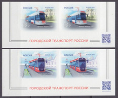 2022 Russia 3191-3192x2+Tab Public Transport - Tramways 7,00 € - Tranvie